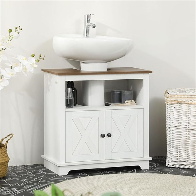 Breakwater Bay Farmhouse Under Sink Bathroom Cabinet, Pedestal Vanity ...